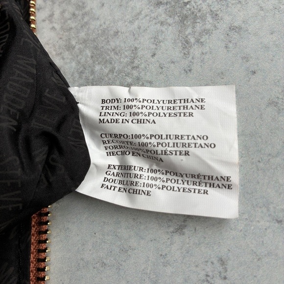 Steve Madden Plaid Dual Zip Wristlet Clutch in Red and Brown - Picture 6 of 14